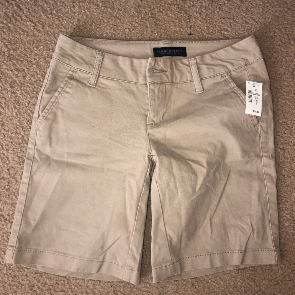 Brand new khaki uniform shorts